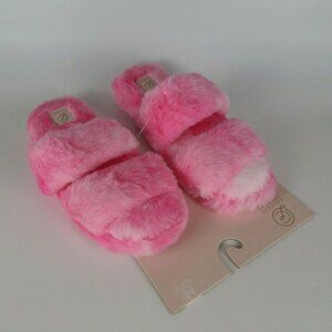 \New CHINESE LAUNDRY Slippers Faux Fur Pink M 7-8